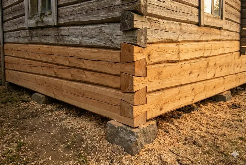 Hirsirunko kengityksen jälkeen